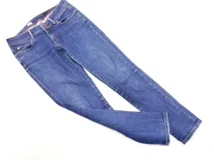 TOMMY HILFIGER トミーヒルフィガー USED加工 スキニー デニムパンツ 青 ■■ レディース