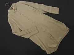 ZARA ザラ サテン ロング シャツ sizeXS/ベージュ ◇■ レディース