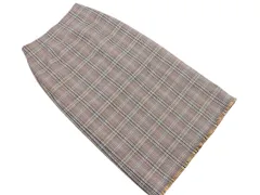 green label relaxing グリーンレーベルリラクシング ユナイテッドアローズ チェック ロング タイト スカート size38/紺 ■■ レディース