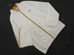 adidas アディダス 刺繍 ワンポイント ブルゾン ジャケット size0 XG/白 ■■ メンズ