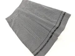 新品 NEWYORKER ニューヨーカー 総柄 Aライン 台形 スカート size11/黒ｘ白 ■■ レディース