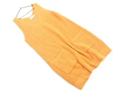 SLOBE IENA スローブイエナ ウール混 Vネック ロング ニット ベスト キャメル ◇■ レディース