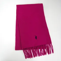 ポロラルフローレン マフラー カシミヤ イタリア製 ブランド レディース ピンク POLO RALPH LAUREN 【中古】