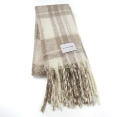 ジルバイジルスチュアート マフラー ストール チェック ブランド レディース ベージュ/ホワイト JILL by JILLSTUART 【中古】