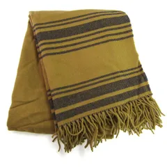 オズモーシス マフラー ボーダー ブランド レディース ブラウン OSMOSIS