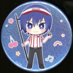 【中古】バッジ・ピンズ KAITO(全身) 「VOCALOID 初音ミク 桜ミク×ROUND1 トレーディング ちびキャラ ホログラム缶バッジ」