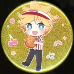 【中古】バッジ・ピンズ 鏡音レン(全身) 「VOCALOID 初音ミク 桜ミク×ROUND1 トレーディング ちびキャラ ホログラム缶バッジ」