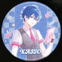 【中古】バッジ・ピンズ KAITO(名前あり) 「VOCALOID 初音ミク 桜ミク×ROUND1 描き下ろし アメリカンダイナーver. Art by ふーみ トレーディンググリッター缶バッジ」