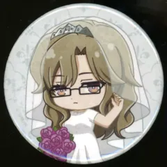 【中古】バッジ・ピンズ 桐生萌郁 「<物語>シリーズ×STEINS:GATE POP UP STORE in ロフト トレーディング ちびキャラ ウェディングドレス&タキシードver. ホログラム缶バッジ」