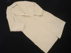 nano universe ナノユニバース ウール混 ラップ ノーカラー コート sizeF/ベージュ ◇■ レディース