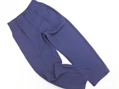 MACKINTOSH LONDON マッキントッシュロンドン はっ水加工 タック テーパード パンツ size36/紺 ◇■ レディース