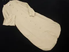 LOWRYS FARM ローリーズファーム バンドカラー シャツ ワンピース sizeF/ベージュ ◇■ レディース