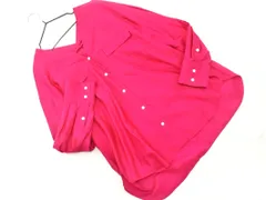 green label relaxing グリーンレーベルリラクシング ユナイテッドアローズ Vネック ブラウス シャツ ピンク ◇■ レディース