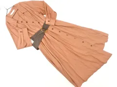 31 Sons de mode トランテアンソンドゥモード スウェード調ベルト付き アシンメトリー シャツ ワンピース size38/茶 ◇■ レディース