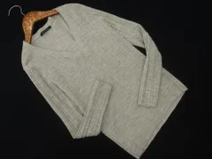 MACPHEE マカフィー トゥモローランド ウール100% Vネック リブ ニット セーター sizeS/グレー ◇■ レディース