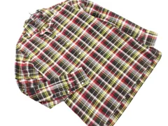 SHIPS シップス チェック プルオーバー シャツ sizeL/赤ｘ緑ｘ黄 ◇■ メンズ