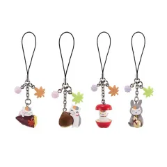 夏目友人帳 一番くじ -秋の食いしん坊- ニャンコ先生 フィギュア チャーム キーホルダー グッズ