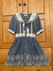 LIZLISA/リズリサ　セーラーカラーワンピース　ノースリーブ　チュール LIZLISA/リズリサ セーラーカラーワンピース ノースリーブ チュール