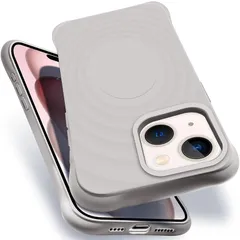 iPhone 15 MagSafe対応 ケース 耐衝撃 米軍MIL規格 アイフォン15 スマホケース シリコン 保護ケース いpほね15 カバー ストラップホール付き 傷つけ防止 ワイヤレス充電対応 6.1インチ用（チタンオリジナルカラー）