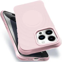 iPhone 15Pro MagSafe対応 ケース 耐衝撃 米軍MIL規格 アイフォン15Pro スマホケース シリコン 保護ケース いpほね15Pro カバー ストラップホール付き 傷つけ防止 ワイヤレス充電対応 6.1インチ用（ピンク）
