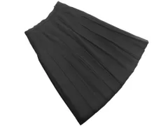 Leilian レリアン プリーツ スカート size9/黒 ◇■ レディース