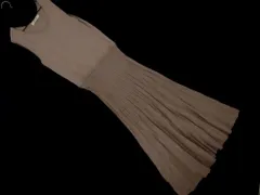 nano universe ナノユニバース ニット ノースリーブ ワンピース size38/モカ ■◇ レディース