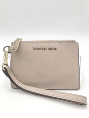 マイケルコース MICHAEL KORS パスケース フラグメントケース コインケース キーリング付き 32T7GM9P0L ロゴ カードケース ベージュ ■■レディース