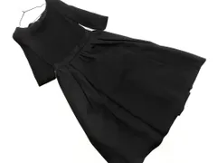 nano universe ナノユニバース ロング Aライン ドッキング ワンピース size36/黒 ■◇ レディース