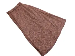 URBAN RESEARCH ROSSO アーバンリサーチロッソ ヒョウ柄 フレア スカート size38/紺x茶 ◇■ レディース