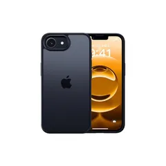 【米軍MIL規格・指紋防止】CASEKOO iPhone 16e 用 ケース 耐衝撃 滑り止め 指紋防止 米軍MIL規格 マット仕上げ ストラップホール付き 黄変防止 耐久性 カバー ワイヤレス充電対応 アイフォン16e 用 6.1 インチ ケース(マットブラ