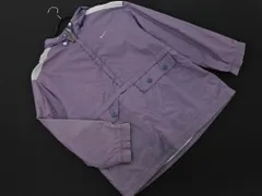 NIKE ナイキ ロゴ 刺繍 ハーフジップ ナイロン ジャケット sizeM/紫 ◇■ メンズ