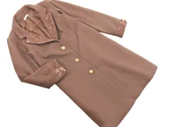axes femme アクシーズファム レース ロング コート sizeM/ブラウンモカ ◇■ レディース