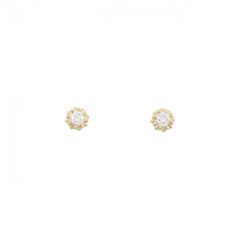 スタージュエリー K18 ダイヤモンド フープ ピアス S 片耳 0.06ct