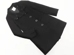 KUMIKYOKU 組曲 ウール混 スタンドカラー コート size2/黒 ◇■ レディース