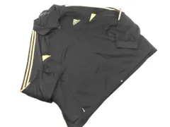 adidas アディダス 大きいサイズ トラック ジャケット size8XO/黒ｘゴールド ◇■ メンズ
