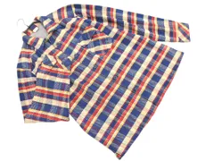 RNA アールエヌエー チェック シャツ sizeM/ベージュx赤x紺 ◇■ メンズ