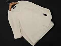 green label relaxing グリーンレーベルリラクシング ユナイテッドアローズ Vネック リブ ニット セーター オフホワイト ◇■ レディース