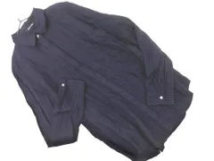 COMME CA DU MODE コム サ デ モード ウール混 ストライプ シャツ size11/紺 ◇■ レディース