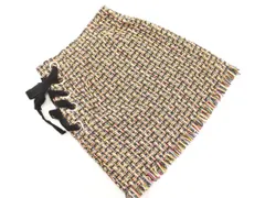 snidel スナイデル ツイード レースアップ タイト スカート size1/黒ｘ黄ｘピンク ◇■ レディース