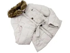 Abercrombie & Fitch アバクロンビー＆フィッチ フェイクﾌｧｰ ダウン ジャケット sizeS/グレー ◆■ レディース