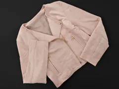 RESEXXY リゼクシー スウェード調 ダブル ライダース ジャケット sizeF/ピンク ◇■ レディース