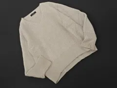 green label relaxing グリーンレーベルリラクシング ユナイテッドアローズ アンゴラ混 Vネック ラメ ニット セーター アイボリー ◇■ レディース
