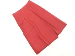TOMORROWLAND トゥモローランド ウール100% ラップ調 ロング スカート size34/赤 ◇■ レディース