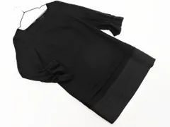TO BE CHIC トゥービーシック シフォンスリーブ チュニック ワンピース size40/黒 ■◇ レディース