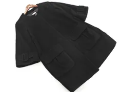 BEAMS LIGHTS ビームスライツ ウール混 ノーカラー コート 黒 ◇■ レディース