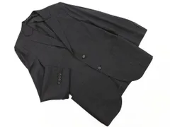 BURBERRY LONDON バーバリーロンドン シルク混 チェック ジャケット sizeS/チャコール ■◇ メンズ