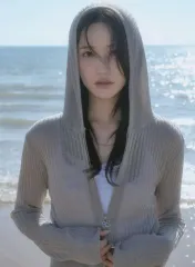 生産終了品) アズオン サマー ニット シースルー ジップアップ 夏 ニット 長袖 日焼け防止アイテム 服