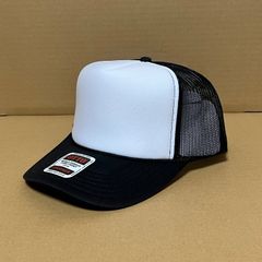 OTTOメッシュキャップ☆ツートンブラック☆白黒ハーフ☆無地