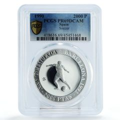 タークス・カイコス諸島 5クラウン マウントバッテン卿 PR68 PCGS 銀貨