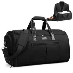 [HOMIEE] ガーメントバッグ 乾湿分離 スーツ収納/靴収納 メンズ/レディース ビジネスバッグ ボストンバッグ 45L 大容量 3WAY スーツバッグ 機内持ち込み 型くずれ防止 3泊4泊 シューズ 折り畳み 出張/旅行など